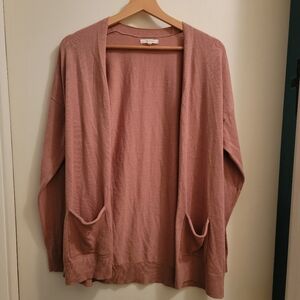 Maurices Womens Salmon Cardigan w/ Front Pockets Sz M